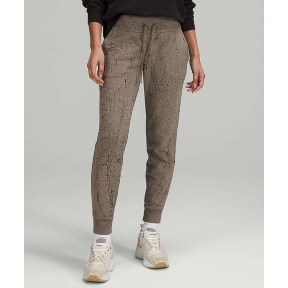 Lululemon Warm Down Jogger *7/8 Length Thread Dye Rover Black  | 0 - Picture 1 of 10